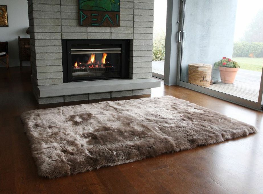 Sheepskin Rug Long Wool Straight Edge Square or Rectangle Ultimate