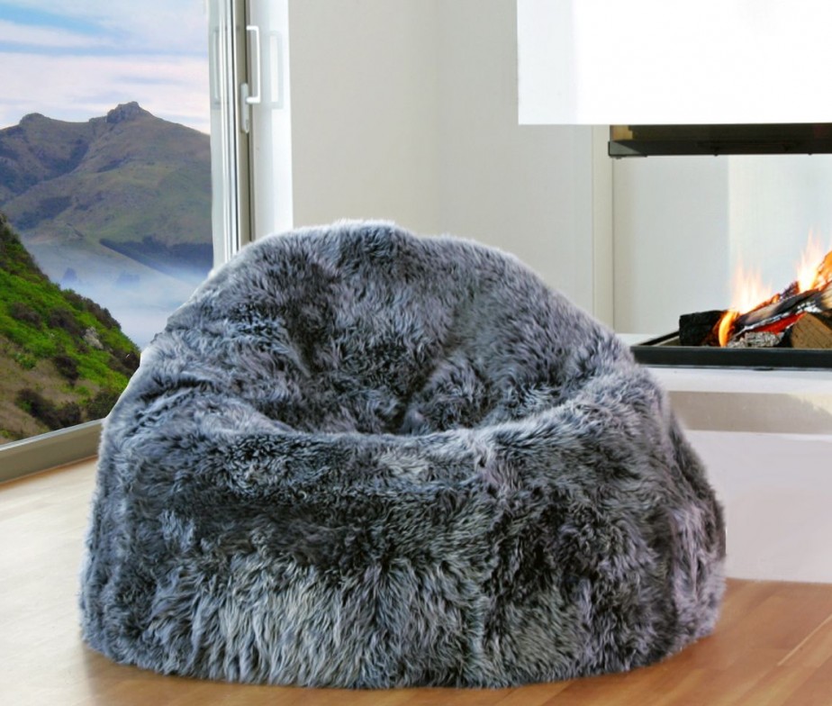 Sheepskin Bean Bag Chair Designer COLORS Large 3′ Unfilled Ultimate