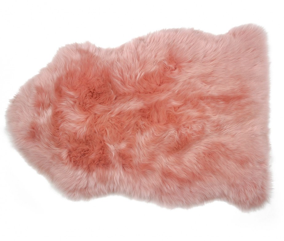 Sheepskin Rug Premium Auskin Salmon Pink Ultimate Sheepskin