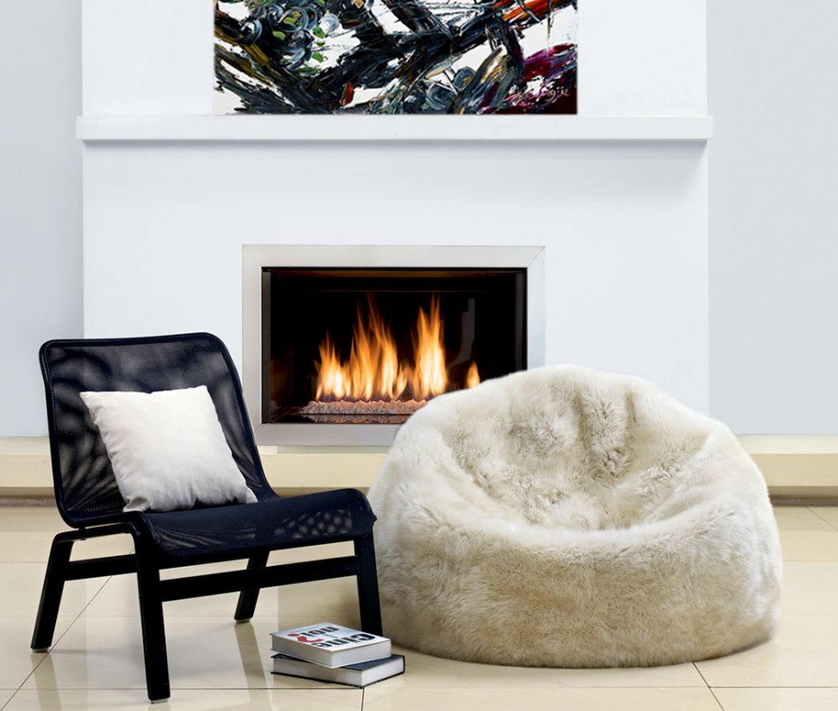 Sheepskin Bean Bag Chair Designer COLORS Large 3′ Unfilled Ultimate